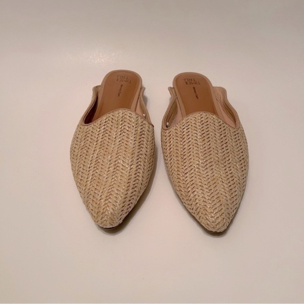 Time and Tru Memory Foam Mule Slides, Size 7
